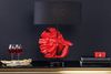 riess-ambiente Tischleuchte CROWNTAIL 65cm schwarz / rot, Ein-/Ausschalter, ohne Leuchtmittel, Wohnzimmer · Stoff · Marmor-Fuß · Fisch-Figur · Schlafzimmer · Design Bild 3