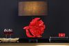 riess-ambiente Tischleuchte CROWNTAIL 65cm schwarz / rot, Ein-/Ausschalter, ohne Leuchtmittel, Wohnzimmer · Stoff · Marmor-Fuß · Fisch-Figur · Schlafzimmer · Design Bild 2