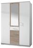 Kleiderschrank CLICK Weiß Sonoma Eiche sägerau Spiegel 135 Bild 5