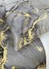 Aymando Bettwäsche Marble Grey, 100% Baumwolle Mako Satin, 3 teilig, Saum und Reißverschluss goldfarben, Geschenkverpackung Bild 5