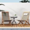 Outsunny Gartentisch Glastisch Beistelltisch Metall+Sicherheitsglas Bild 2