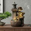 Arnusa Gartenbrunnen Zimmerbrunnen BK851 Springbrunnen Wasserfall Kaskade, Komplettset mit LED Beleuchtung 50 cm Höhe Bild 3