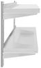 Royal Catering Hängeregal 120 cm Wandbord Gastro doppeltes Wandregal Edelstahl Regal Wandbord Bild 4
