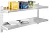 Royal Catering Hängeregal 120 cm Wandbord Gastro doppeltes Wandregal Edelstahl Regal Wandbord Bild 3