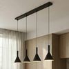 Arcchio Hängeleuchte Tadej, Metall, Schwarz IP20, 4 x 15 W LED Bild 2