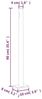 vidaXL Ausziehbare Seitenmarkise 140×500 cm Creme 48395 Bild 4
