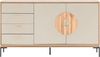 Schildmeyer Looks by Wolfgang Joop Sideboard mit Griffapplikation, Eiche Landhaus mit cremebeige, Holzwerkstoff, 154.6 x 45 x 85.7 cm, 701820 Bild 3