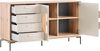 Schildmeyer Looks by Wolfgang Joop Sideboard mit Griffapplikation, Eiche Landhaus mit cremebeige, Holzwerkstoff, 154.6 x 45 x 85.7 cm, 701820 Bild 2
