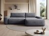 Vente-unique - DAVISO Sofa Stoff Grau - B 162 cm x H 87 cm x L 264 cm Bild 2