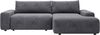 Vente-unique - DAVISO Sofa Stoff Grau - B 162 cm x H 87 cm x L 264 cm Bild 4