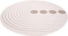 carpet city In- & Outdoor-Teppich Beige, Creme - Wendeteppich - 160 cm Rund - Kreis-Muster - Wetterbeständig für Balkon, Terrasse - Teppiche Modern Indoor Wohnzimmer, Küche Bild 5