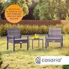 CASARIA® Polyrattan Gartenmöbel WPC Tisch 2 Stühle Bild 2