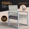 CASARIA® Polyrattan Gartenmöbel WPC Tisch 2 Stühle Bild 5