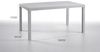 Dmora - Tisch im Freien Giove, rechteckiger Gartentisch, Mehrzweck-Gartentisch in Rattan-Optik, 100% Made in Italy, 150x90h74 cm, Weiß Bild 2