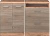 Dachschrägenschrank-Set Rion Sonoma 120 cm 2er Set Schrankkorpuss 60 cm Tiefe Vicco Bild 4