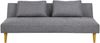 Selsey AVECT - Schlafcouch / Sofa mit Schlaffunktion - Stoffbezug in Grau, helle Holzbeine - ausklappbar, 180 cm brei Bild 4