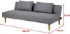 Selsey AVECT - Schlafcouch / Sofa mit Schlaffunktion - Stoffbezug in Grau, helle Holzbeine - ausklappbar, 180 cm brei Bild 2