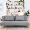 Selsey AVECT - Schlafcouch / Sofa mit Schlaffunktion - Stoffbezug in Grau, helle Holzbeine - ausklappbar, 180 cm brei Bild 3