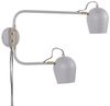 Wandlampe ESTRELLA verstellbar Metall Hellgrau Bild 4