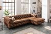 riess-ambiente Ecksofa MODERN BAROCK 275cm antik braun, Einzelartikel 1 Teile, Wohnzimmer · Samt · Federkern · Chesterfield Design Bild 2