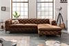 riess-ambiente Ecksofa MODERN BAROCK 275cm antik braun, Einzelartikel 1 Teile, Wohnzimmer · Samt · Federkern · Chesterfield Design Bild 5
