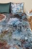 Beddinhouse Mako-Satin Bettwäsche Ero Blue Green 155X220 155x220 cm + 1 x 80 x 80 cm 1 Bettbezug, 1 Kissenbezug Blau Grün Bild 2