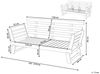 Gartenbank mit Auflage PORTICI 210 cm Holz Dunkelbraun Bild 3