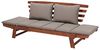 Gartenbank mit Auflage PORTICI 210 cm Holz Dunkelbraun Bild 5