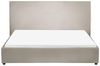 Wasserbett Samtstoff LAVAUR 160 x 200 cm Taupe Bild 4