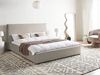 Wasserbett Samtstoff LAVAUR 160 x 200 cm Taupe Bild 2