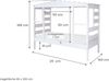 Hausbett "Lio" 90x200 Kiefer massiv weiß Bild 2