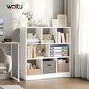 Bücherregal Bücherschrank mit 8 Fächern Modell Kuep weiß Bild 2