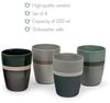 1x4 Bredemeijer Mugs Sven 200ml Tassen Steingut Streifen 147080 Bild 2