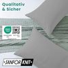 Livessa 2er Set Kissenbezug 80x80 aus%100 Baumwolle Jersey Stoff - Verdeckter Reißverschluss, Kopfkissenbezug 80x80 cm, Kissenhülle, Ultra weich und atmungsaktiv, Oeko-Tex Zertifiziert Bild 3