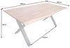 riess-ambiente Baumkantentisch MAMMUT NATURE 180cm braun / schwarz (Einzelartikel, 1-St), Massivholz · Metall · 2,5cm Tischplatte · X-Gestell · Industrial Bild 3