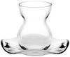Pasabahce Teegläser Set Cay Bardagi 6x Teeglas + 6x UntertasseTeeglas transparent Bild 1