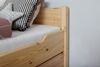 Doppelbett "Leni" 140x200 Kiefer massiv - mit Zusatzbett - natur Bild 5