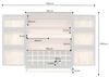 riess-ambiente Barschrank GOLDEN SUNSET 140cm schwarz / gold (Einzelartikel, 1-St) Massivholz · Metall · mit Stauraum · 24 Flaschen · 3D Front · handmade Bild 3
