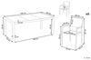 Gartentisch Set COSOLETO GROSSETO Sicherheitsglas Granit Optik 180x90x75 cm Schwarz Bild 3