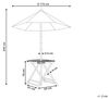 Beliani 'MOLISE' Gartentisch, Bambusholz Heller Holzfarbton Bild 3