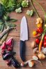 KYORA GEN COLOUR Santoku Keramikmesser FK-140WH-WH Santokumesser mit extrem scharfer Keramikklinge für absolut präzise Schnitte. Grifffarbe weiß. Klingenlänge: 14 cm Bild 4