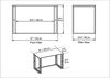 Scandinavian Study Desk, White, 120 x 75 x 60 cm | 100% Melamine Coated Particle Board, 18 mm Thick, Sturdy Metal Legs | Perfect for Modern Home Office Bild 4