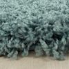 HomebyHome Hochflor Wohnzimmer Teppich 140x200 cm Einfarbig Blau Teppich Langflor Shaggy Modern Teppich für Schlafzimmer, Pflegeleicht Flauschig Weich Rechteckig Kleiner Teppich Bild 3