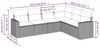 vidaXL 6-tlg. Garten-Sofagarnitur mit Kissen Schwarz Poly Rattan 3251343 Bild 3