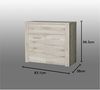 FORTE Portland Sideboard, Holzwerkstoff, Beige/Braun, 96,3 x 83,1 x 41,3 cm Bild 2
