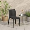 Dmora - Gartenstuhl Fiano, Platzsparender und funktionaler Outdoor-Stuhl, Stapelbar, Ideal für Garten und Terrasse, Made in Italy, 42x48 h81 cm, Anthrazit Bild 5