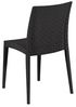 Dmora - Gartenstuhl Fiano, Platzsparender und funktionaler Outdoor-Stuhl, Stapelbar, Ideal für Garten und Terrasse, Made in Italy, 42x48 h81 cm, Anthrazit Bild 4
