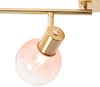Qazqa LED Aufbaustrahler Vidro, ohne Leuchtmittel, Warmweiß, QAZQA Aufbau­spot, e14, Rosa, Stahl, Art Deco Bild 3