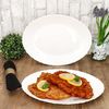 MamboCat Servierplatte 2x Servierplatte Arkona oval LxB 30x23cm Opalglas weiß Buffet-Teller, Glas Bild 3