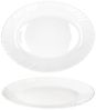 MamboCat Servierplatte 2x Servierplatte Arkona oval LxB 30x23cm Opalglas weiß Buffet-Teller, Glas Bild 4